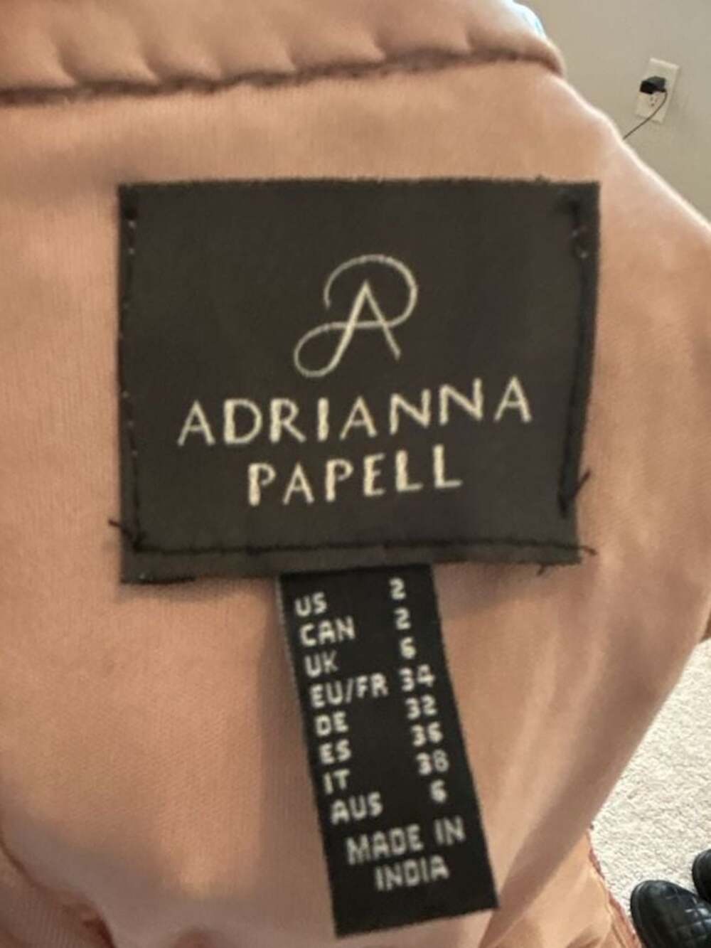 Adrianna Papell Sequin Beaded High Neck Cocktail Dress Size 2 - Picture 4 of 7